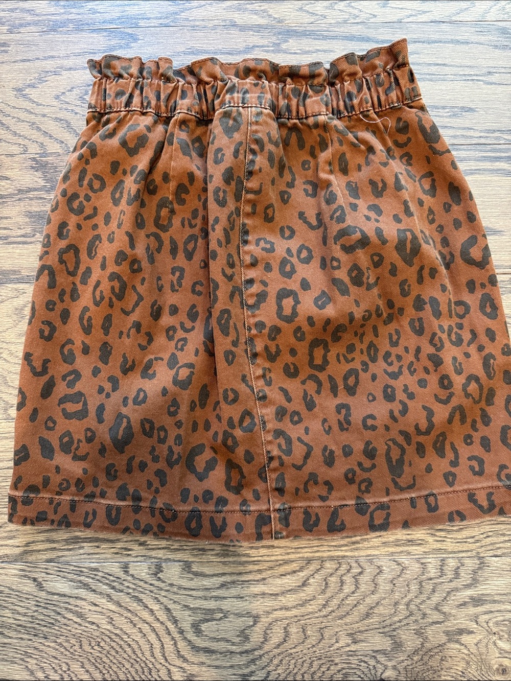 Universal Thread Brown and Black Leopard-Print Mini Skirt - Picture 2 of 3
